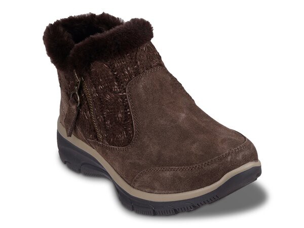 スケッチャーズ レディース ブーツ・レインブーツ シューズ Relaxed Fit Easy Going Cozy Inn Bootie Dark Brown