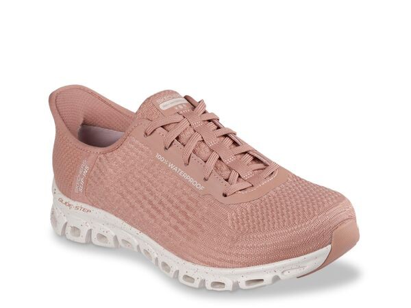 スケッチャーズ レディース スニーカー シューズ Slip-Ins Glide-Step Rainy Day Sneaker - Women's Light Pink