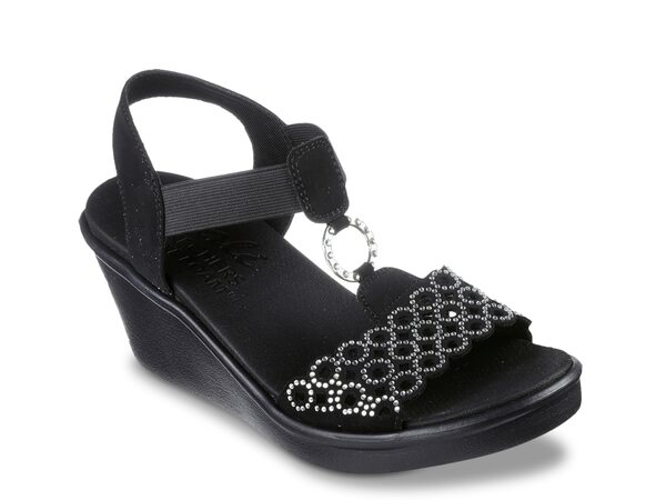 スケッチャーズ レディース サンダル シューズ Rumble On Queen B2 Wedge Sandal Blackの通販は