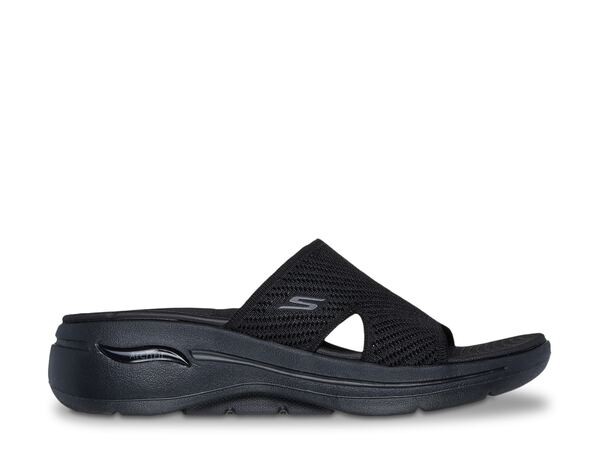 スケッチャーズ レディース サンダル シューズ GO Walk Arch Fit Allure Wedge Sandal Blackの通販は