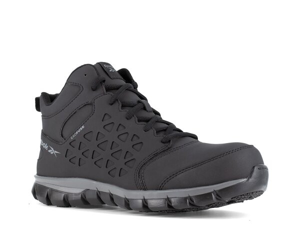 リーボック メンズ ブーツ・レインブーツ シューズ Sublite Cushion Composite Toe Work Boot - Men's Black