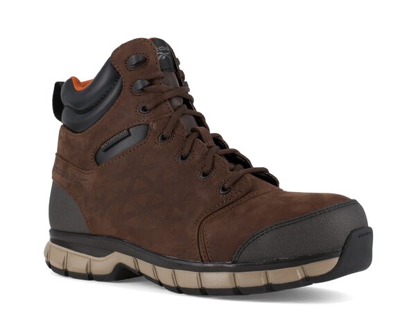 リーボック メンズ ブーツ・レインブーツ シューズ Sublite Cushion Alloy Toe Work Boot - Men's Dark Brownの通販は