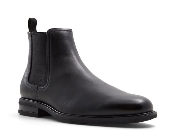 アルド メンズ ブーツ・レインブーツ シューズ Bristoll Chelsea Boot Black Leather