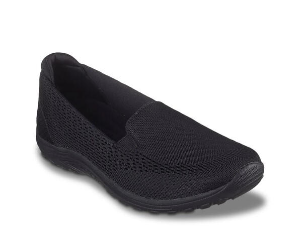 スケッチャーズ レディース スリッポン・ローファー シューズ Relaxed Fit Reggae Fest Willows Vibe Slip-On Black