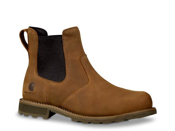 カーハート メンズ ブーツ・レインブーツ シューズ Frontier Steel Toe Work Chelsea Boot - Men's Brown