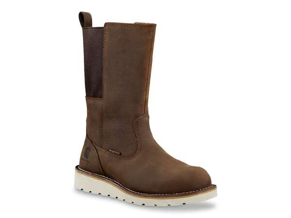 カーハート レディース ブーツ・レインブーツ シューズ Wellington Waterproof Steel Toe Work Boot - Women's Dark Brown