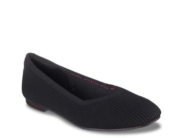 スケッチャーズ レディース パンプス シューズ Cleo Blissful Soul Ballet Flat Blackの通販は
