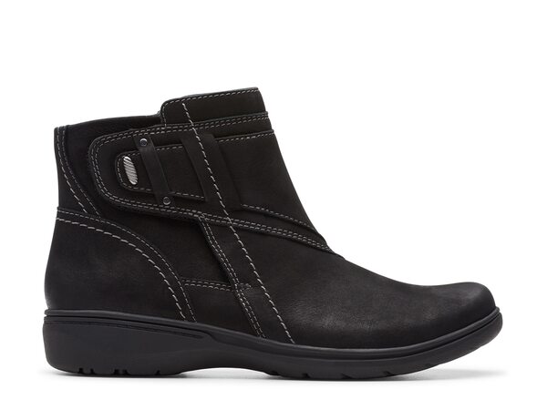 クラークス レディース ブーツ・レインブーツ シューズ Carleigh Style Bootie Black Nubuckの通販は