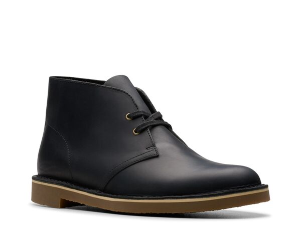 クラークス メンズ ブーツ・レインブーツ シューズ Shepton Chukka Boot Black Leatherの通販は 21,312円