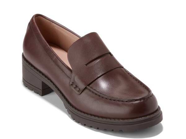 コールハーン レディース スリッポン・ローファー シューズ Camea Penny Loafer Dark Brown