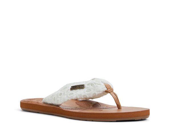 ロキシー レディース サンダル シューズ Tulum Flip Flop White