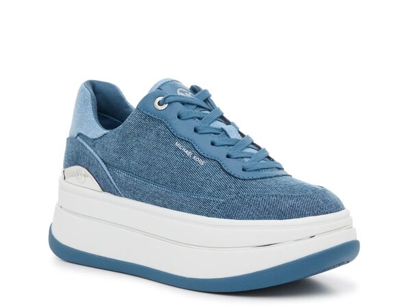 マイケルコース レディース スニーカー シューズ Hayes Platform Sneaker - Women's Denim Blue ミドルカットスニーカー