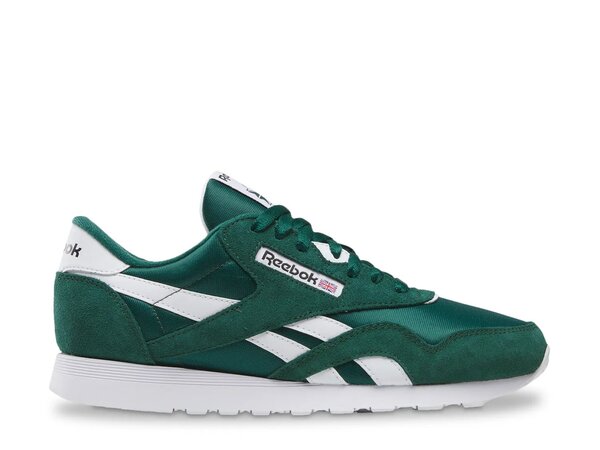 リーボック メンズ スニーカー シューズ Classic Nylon Sneaker - Men's Green/White