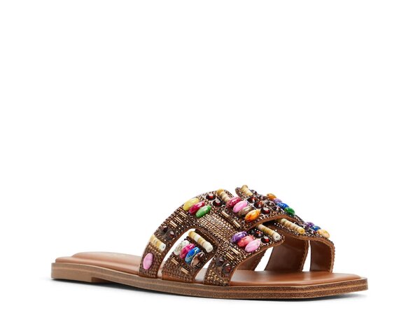 アルド レディース サンダル シューズ Eleny Sandal Brown Rhinestone
