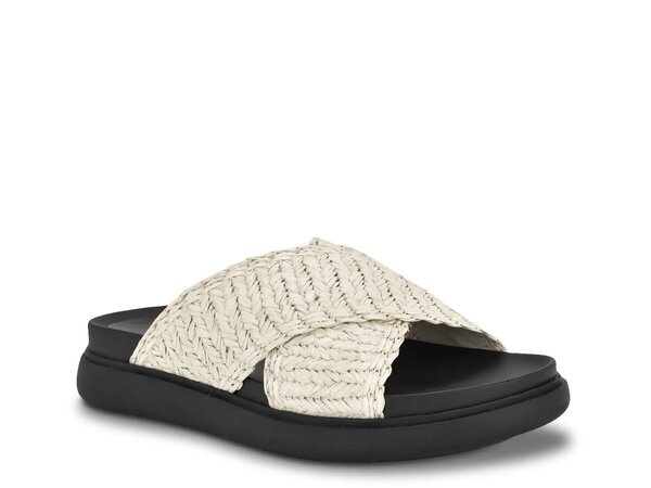 カルバンクライン サンダル シューズ レディース Women's Crude Casual Slide-On Flat Sandals Cream カルバンクライン レディース サンダル シューズ Donne Sandal Ivory