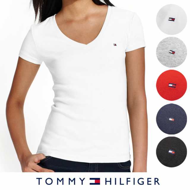 Tommy Hilfiger トミーヒルフィガー ロゴ Vネック Tシャツの通販はau Pay マーケット Fab