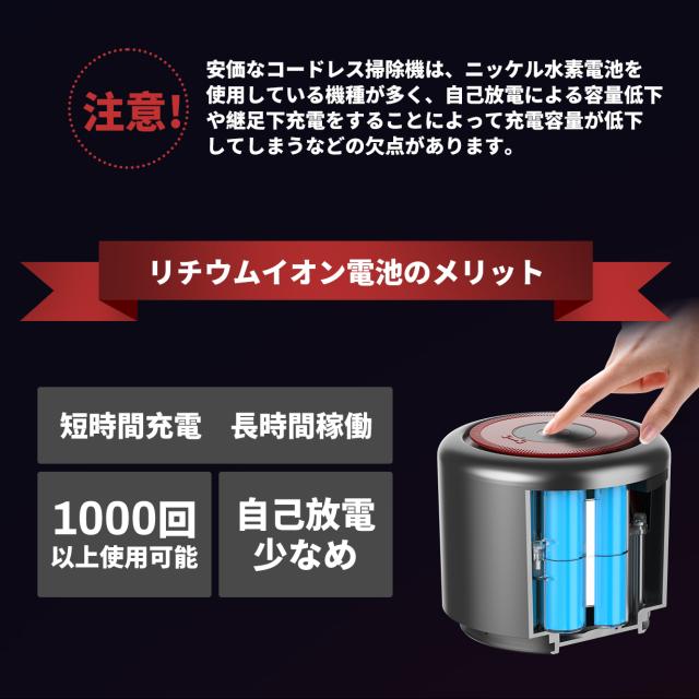 掃除機 コードレス サイクロン スティック コードレス ハンディ サイクロン掃除機 コードレス 超吸引力 28500Pa スティック サイクロン クリーナー 充電式  送料無料 新作 22.2V RS-024