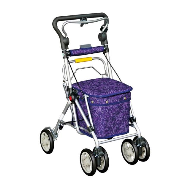 須恵廣 ユーメイト シルバーカー L-100 チェック紺 未使用品 シルバーカー おしゃれ 散歩 シニア ユーメイト HGT 518