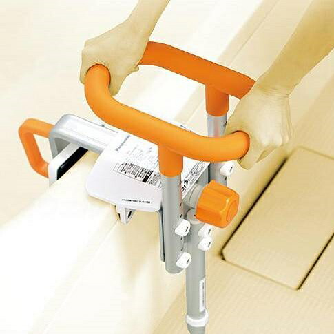 パナソニックエイジフリー 入浴グリップ(ユクリア) UB専用コンパクト脚付 ショートS モカブラウン 200 PN-L12314BR_1