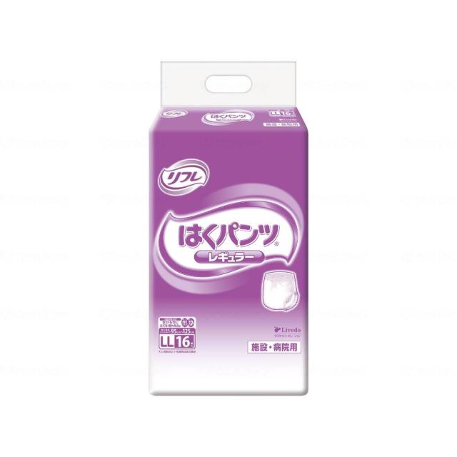 リブドゥ リフレ はくパンツ レギュラー 16枚×6袋 LL 業務用 ケース販売 16595