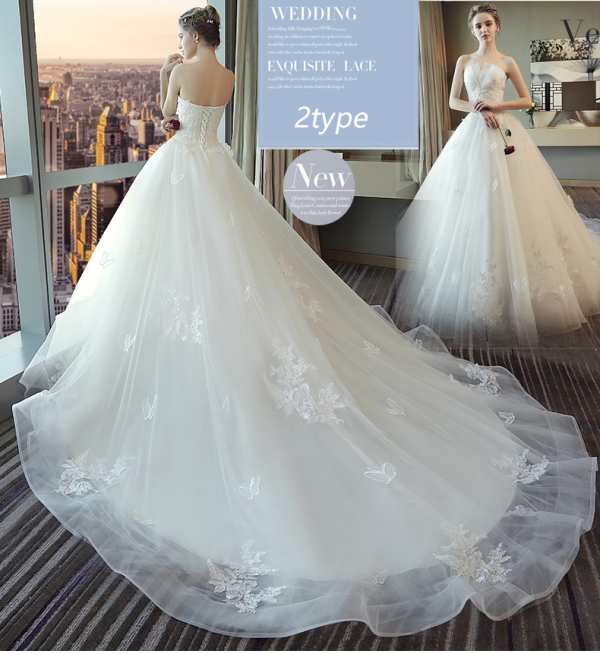 ウェディングドレス ドレス 結婚式 二次会 ホワイト 花嫁 ウェディング エンパイア 白ドレス ロングドレス 披露宴の通販はau Pay マーケット Sy商事