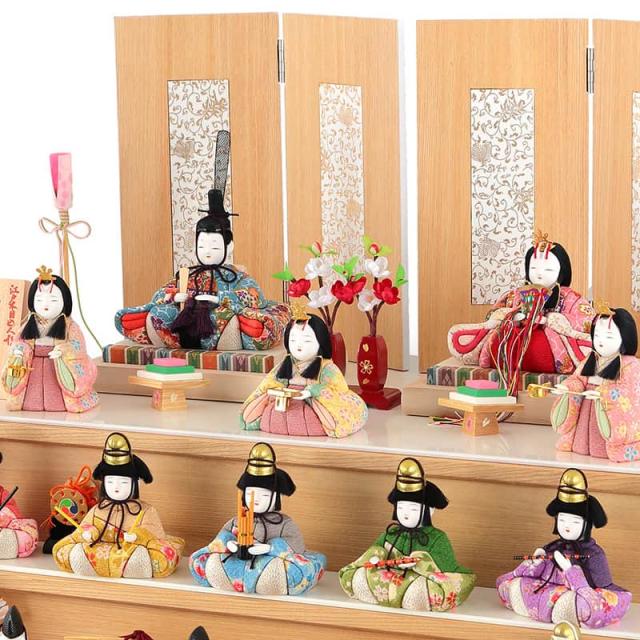 ひな人形 平安雛 一秀作 江戸木目込人形 ひな祭り 日本人形 ケース入り