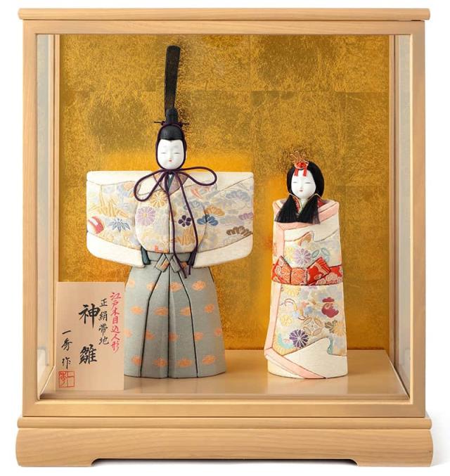 雛人形 江戸木目込人形 木村一秀作 桃山雛 親王飾り ひな祭り