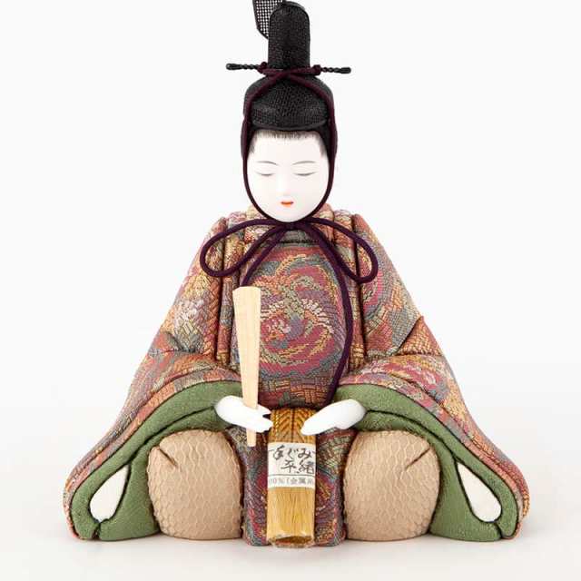 雛人形 一秀 ひな人形 雛 木目込人形飾り 平飾り 親王飾り 木村一秀作 伊織雛 正絹 伝統的工芸品 【2024年度新作】 h063-ih-055-6 の通販は