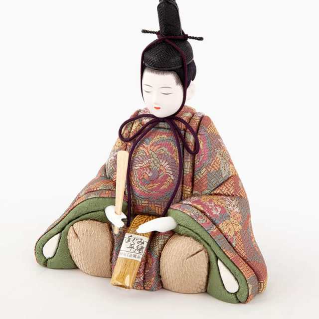 雛人形 一秀 ひな人形 雛 木目込人形飾り 平飾り 親王飾り 木村一秀作 伊織雛 正絹 伝統的工芸品 【2024年度新作】 h063-ih-055-6 の通販は