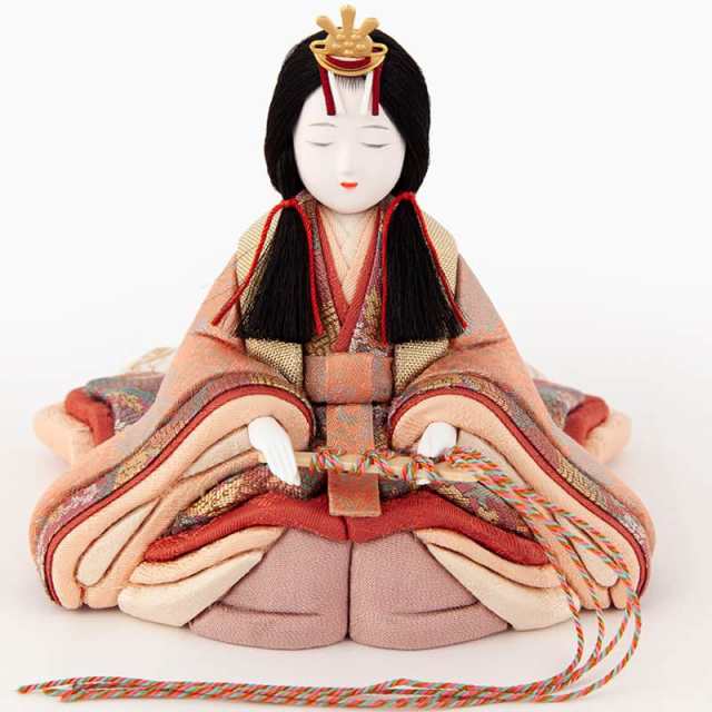 雛人形 一秀 ひな人形 雛 木目込人形飾り 平飾り 親王飾り 木村一秀作 伊織雛 正絹 伝統的工芸品 【2024年度新作】 h063-ih-055-6 の通販は