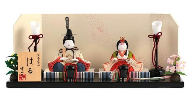 雛人形 幸一光 コンパクト ひな人形 雛 木目込人形飾り 平飾り 親王飾り はる 正絹 【2025年度新作】 h073-koi-4370の通販は 54,834円