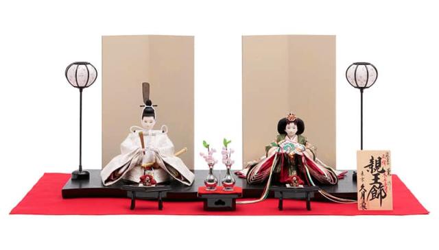 雛人形 久月 ひな人形 雛 平飾り 親王飾り 横山薫作 正絹 芥子親王 木手使用 【2025年度新作】 h073-k-3315 D-44の通販は 198,000円