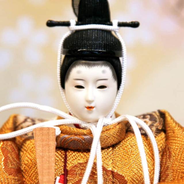 東京久月 雛人形 親王飾り収納セット 頭：元光 作・本胴本仕立て
