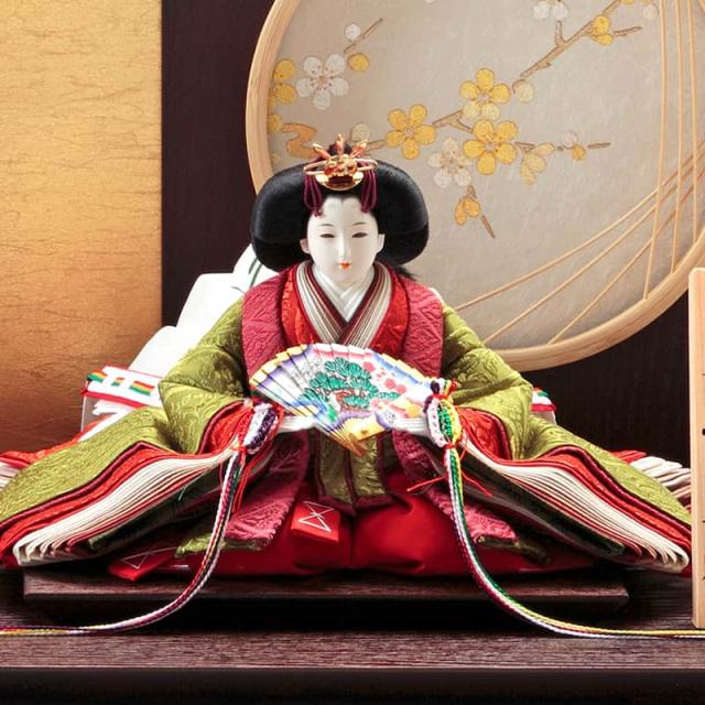専用　雛人形ユキトリイ親王飾り　　久月　秀月　清水久遊 雛人形 久月 ひな人形 雛 平飾り 親王飾り 清水久遊作 正絹唐織