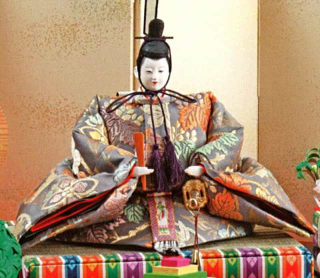 雛人形 久月 ひな人形 雛 平飾り 親王飾り 平安弌峰作 帯地 京九番親王 瑞馨頭 【2023年度新作】 h053-k-k3823