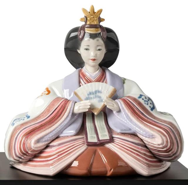 リヤドロ 雛人形 Lladro ひな人形 雛 平飾り 親王飾り 花文様