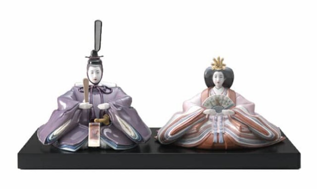 リヤドロ 雛人形 Lladro ひな人形 雛 親王飾り 本体のみ 台座付