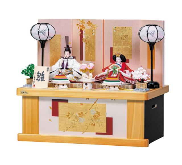 雛人形 平安豊久 コンパクト ひな人形 収納飾り 親王飾り あかり 金襴 芥子親王揃 天竜檜 【2025年度新作】 h073-mo-304362 HJ-112の通販は