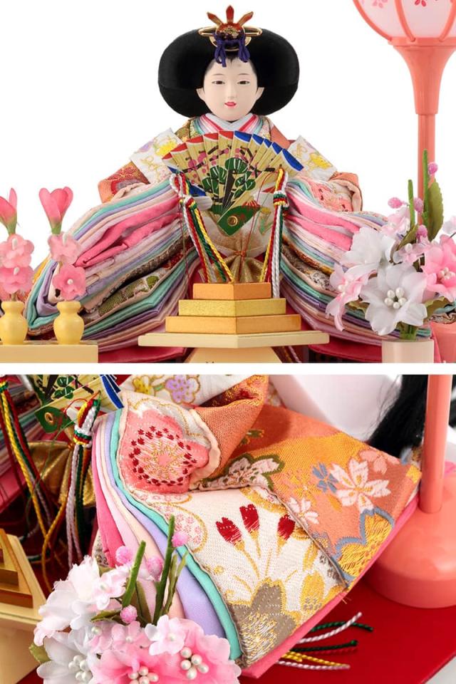 新品 2025年度新作 雛人形 ひな人形（親王飾り）清玉作 パールピンク