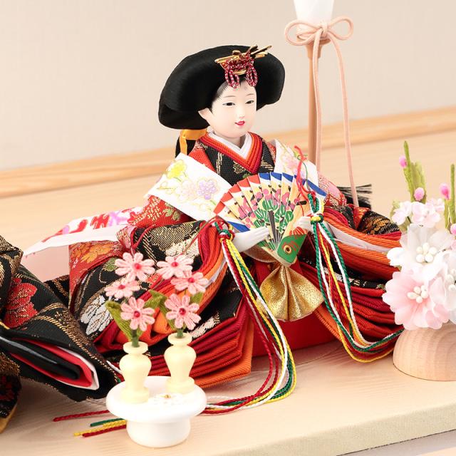 雛人形 コンパクト ひな人形 雛 ケース飾り 親王飾り 清玉作