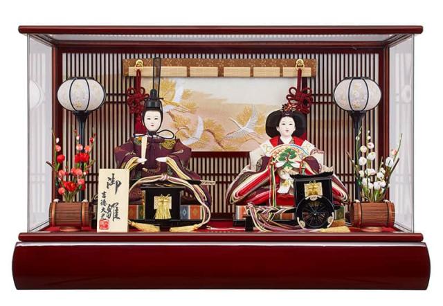雛人形 吉徳大光 ひな人形 雛 ケース飾り 親王飾り 御雛 金襴 小三五親王 アクリルケース 【2025年度新作】 h073-ys-322952の通販は