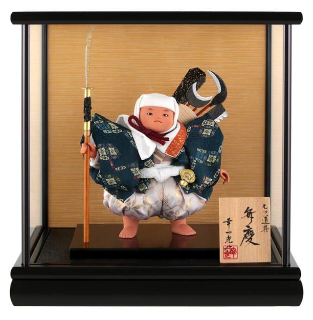 五月人形 幸一光 コンパクト 松崎人形 武者人形 ケース飾り 五号 弁慶 七ツ道具 黒塗カブセケース 【2025年度新作】 h075-koi-5151の通販は