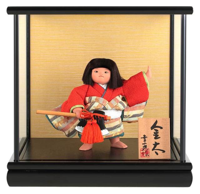 【はこぽす対応商品】 幸一光 五月人形 コンパクト ケース 武者人形 金太郎 松崎人形 写真・グラフィック