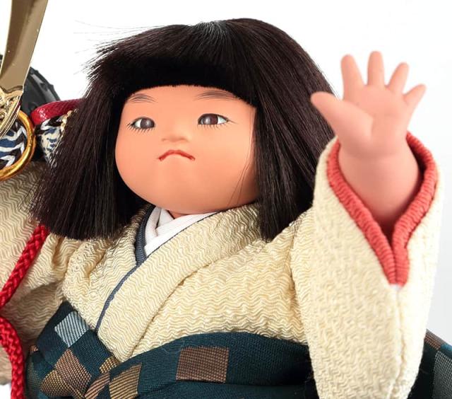 五月人形 幸一光 コンパクト 松崎人形 金太郎 武者人形 ケース飾り 五号 金太 兜 黒塗カブセケース 【2025年度新作】 h075-koi-5632の通販は