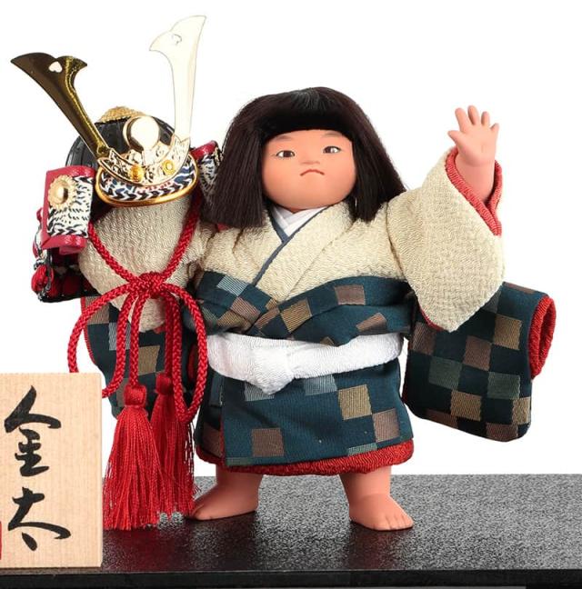五月人形 幸一光 コンパクト 松崎人形 金太郎 武者人形 ケース飾り 五号 金太 兜 黒塗カブセケース 【2025年度新作】 h075-koi-5632の通販は