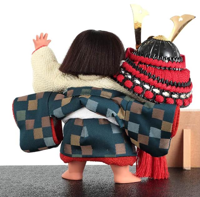 五月人形 幸一光 コンパクト 松崎人形 金太郎 武者人形 ケース飾り 五号 金太 兜 黒塗カブセケース 【2025年度新作】 h075-koi-5632の通販は