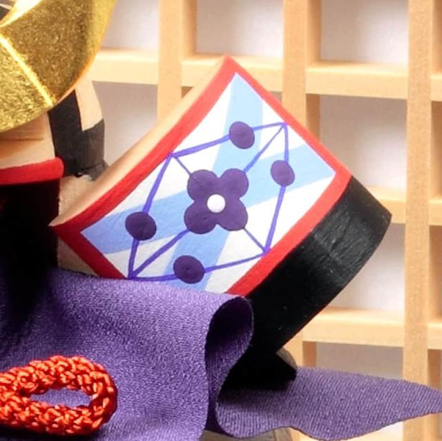 南雲作伊代一刀彫り五月人形兜飾り暁兜（5月人形・収納兜飾り・木彫り）