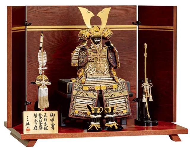五月人形 豊久 鎧平飾り 鎧飾り 鈴甲子雄山作 拓斗 正絹糸縅 5号 【2025年度新作】 h075-mo-501526 GG-025の通販は 263,990円