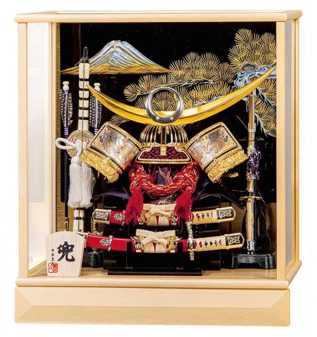 【展示品限り】正月飾り　破魔弓　ケース飾り　※閉店セール　Y15 破魔弓 ケース飾り 悠星 13号 高さ51cm 黒塗りケース (2024