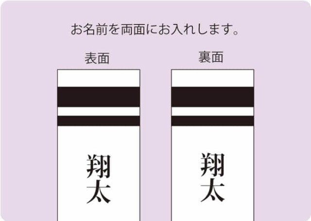 こいのぼり 旭天竜 鯉のぼり 5m〜10mセット用 名前入れ 1種(両面) 旭天竜鯉のぼり専用 大 【2024年度新作】 asahi-kamon-l-c